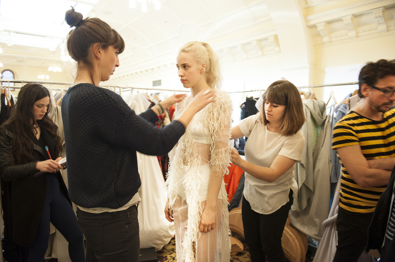 RMIT Fashion Design Student Runway Fittings at Melbourne Town Hall ...